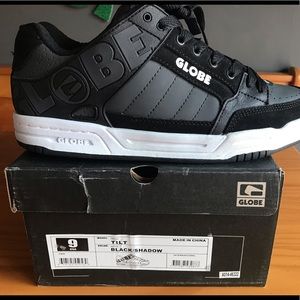 GLOBE skater shoe black/gray “WORN ONCE”☠️🤘🏻